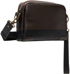 master-piece Brown & Black Gloss Shoulder Bag