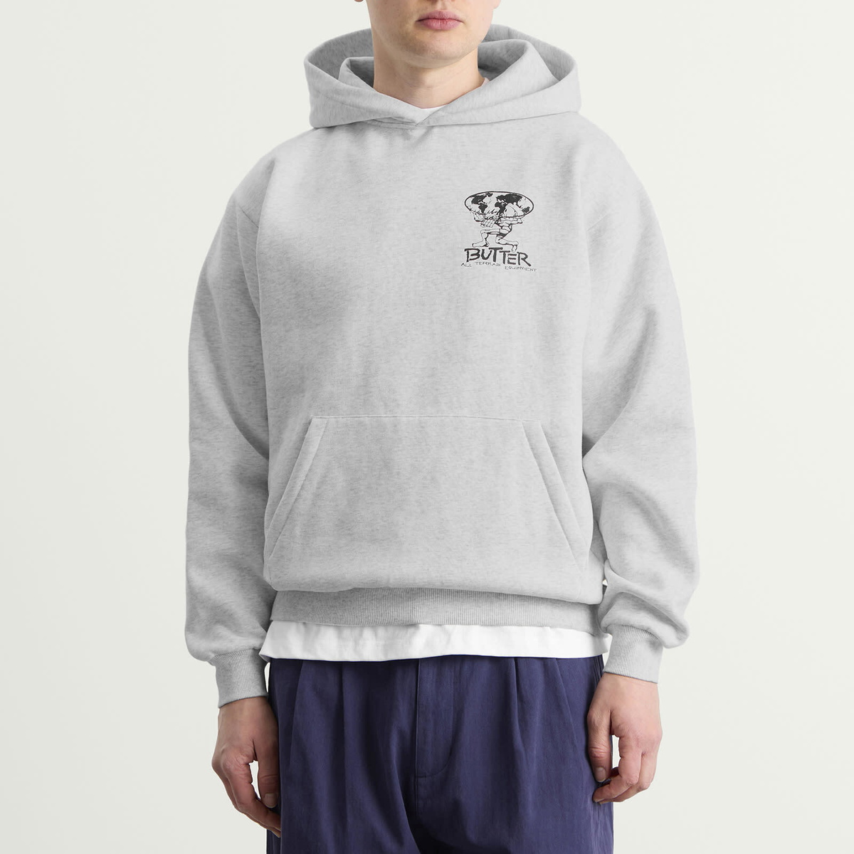 Butter Goods Men's Terrain Hoodie in Ash