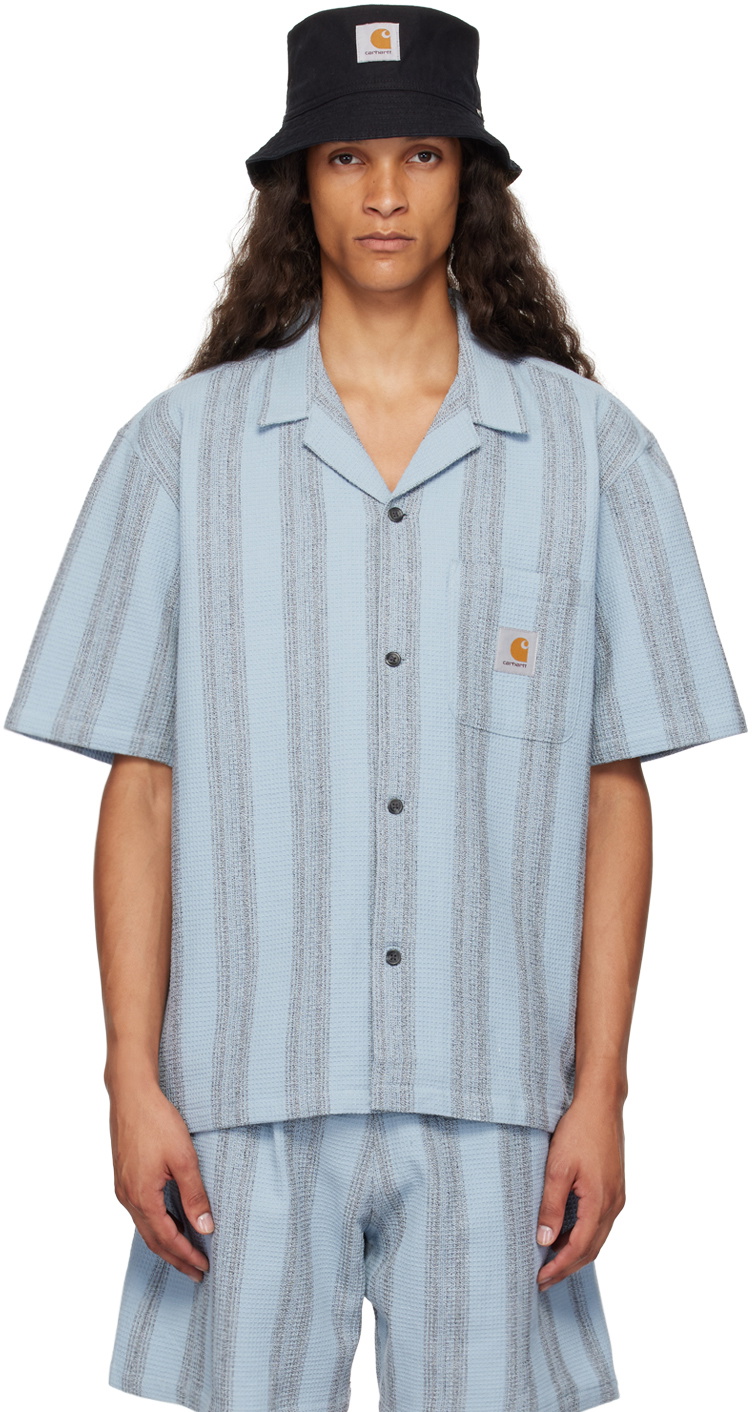 Carhartt Work In Progress Blue Dodson Stripe Shirt