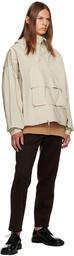 Maison Margiela Taupe Hooded Jacket