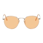 Ray-Ban Silver and Orange Round Phantos Sunglasses