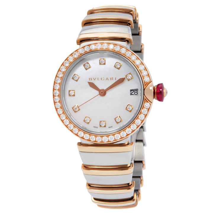 Photo: Bvlgari Lvcea Ladies 18 Carat Rose Gold Watch 102476