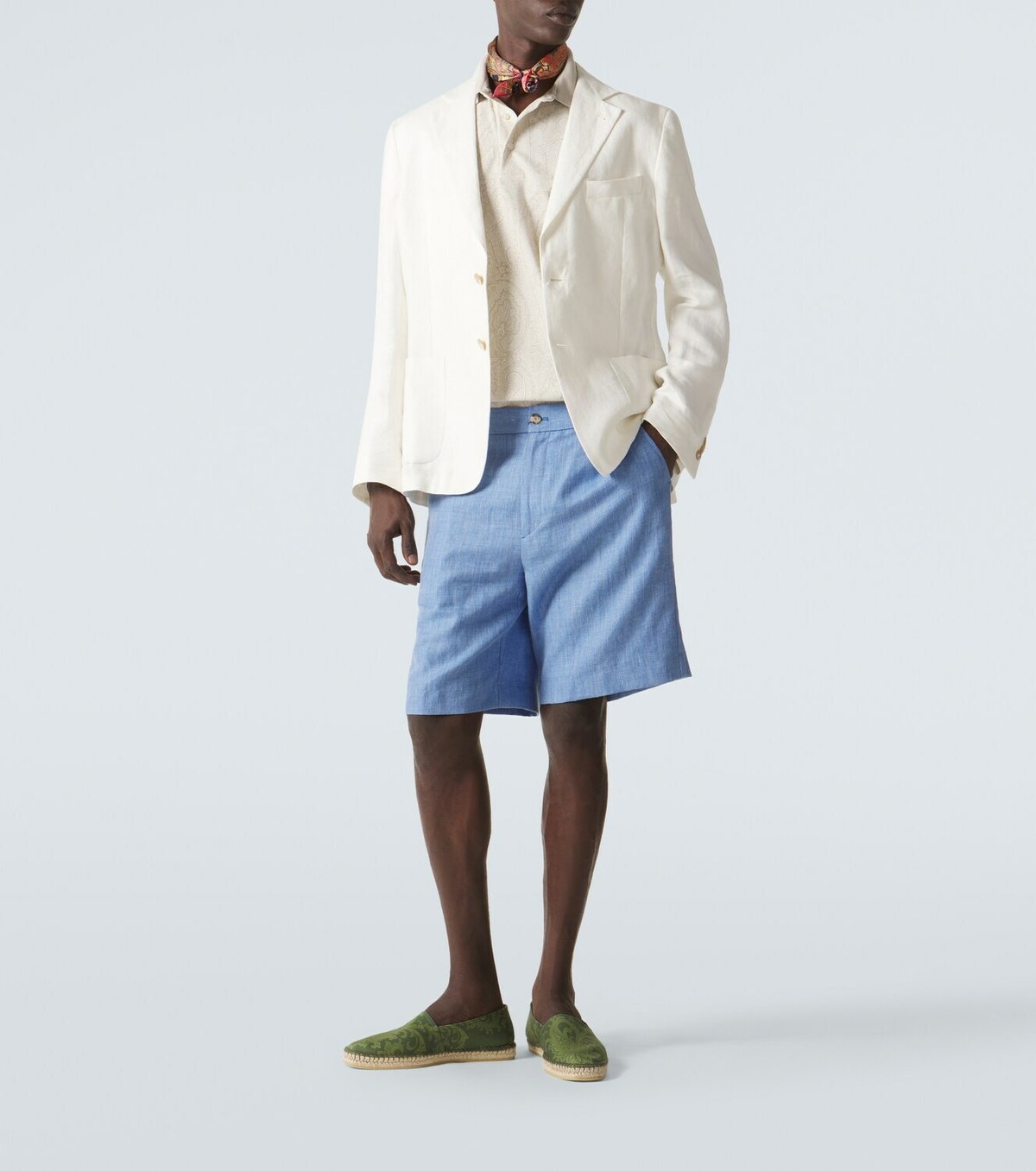 Etro Paisley gabardine espadrilles