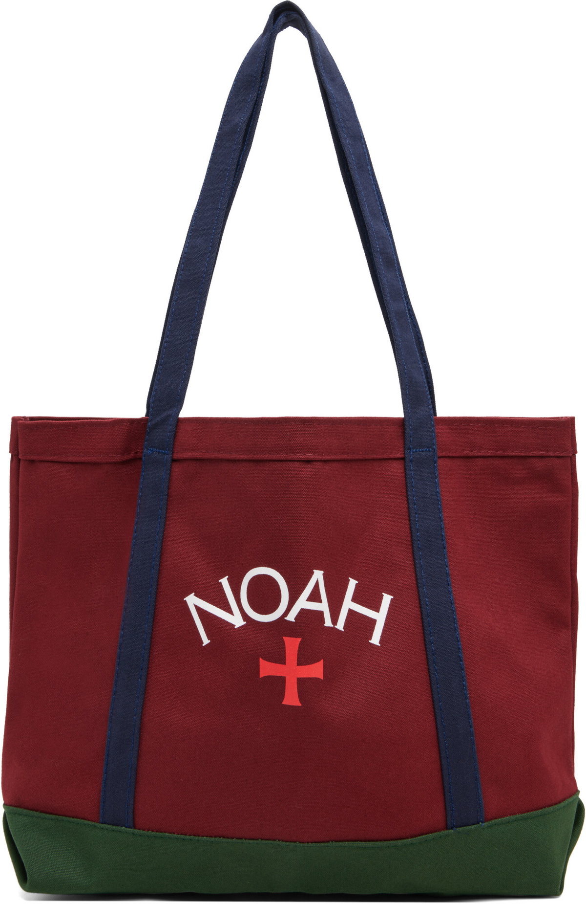 Noah Red Tri-Color Logo Tote