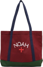 Noah Red Tri-Color Logo Tote