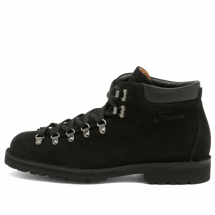 Photo: Fracap Men's M128 Commando Sole Scarponcino Boot in Black Suede