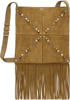 Valentino Garavani Beige Nellcôte Suede Shoulder Bag