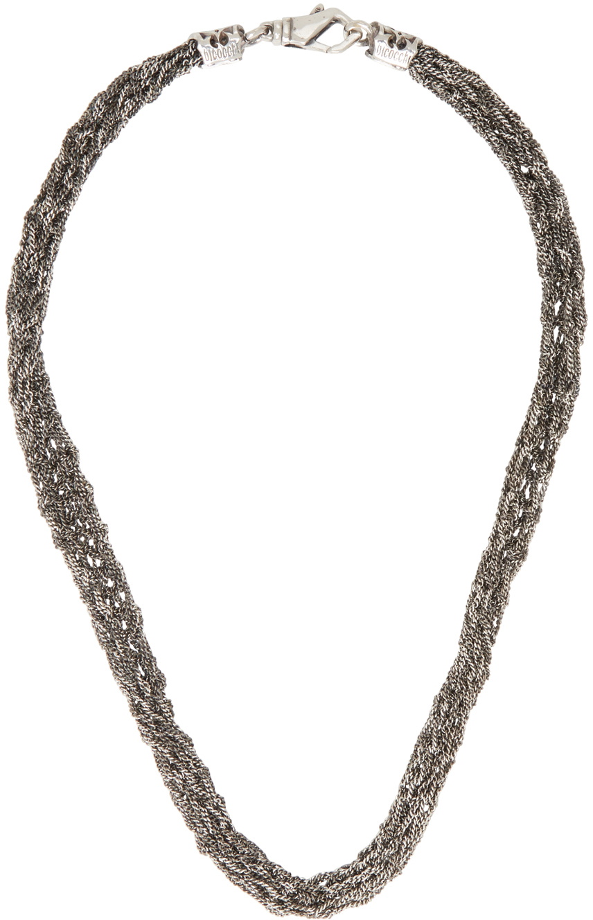 Emanuele Bicocchi Silver Crocheted Short Necklace