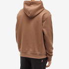 Jacquemus Men's Embroidered Logo Hoody in Brown