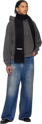 Acne Studios Gray Logo Patch Hoodie