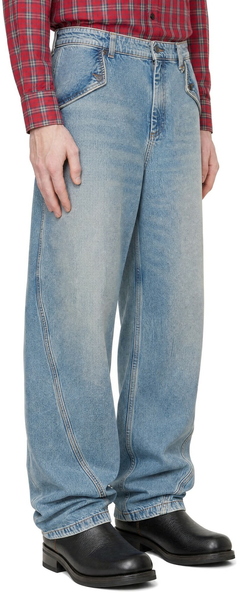 EGONlab Blue Baggy Jeans