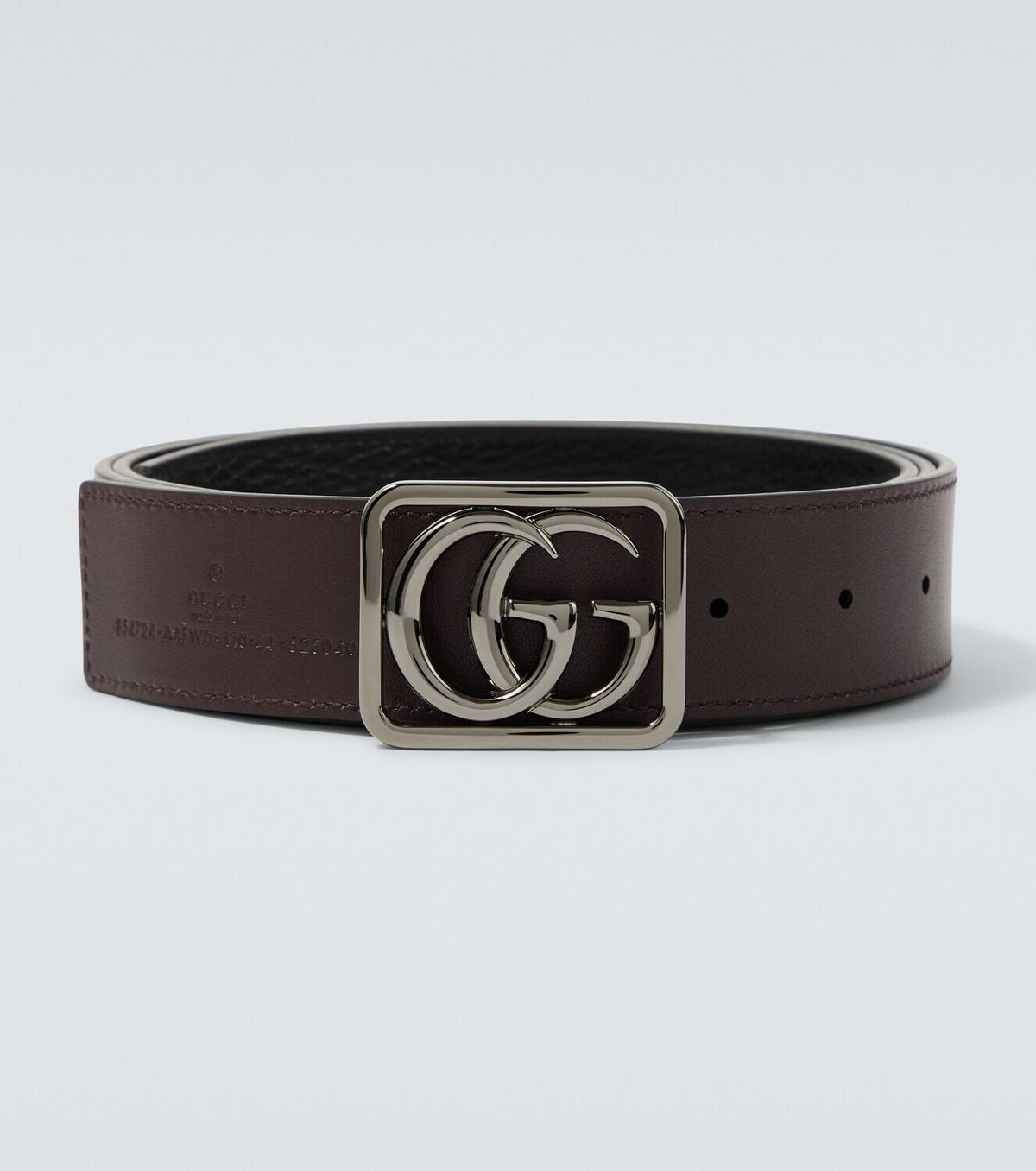 Gucci Double G reversible leather belt