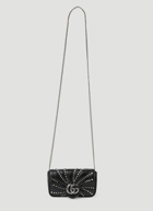 Gucci - GG Marmont Super Mini Shoulder Bag in Black
