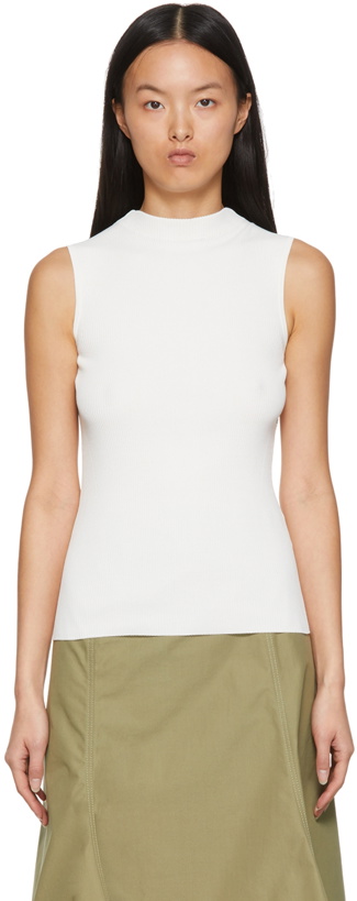 Photo: Boss White High Neck Tank Top