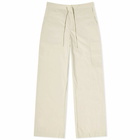 DONNI. Women's Nylon Cargo Pant in Cre