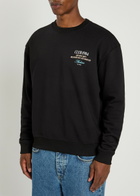 Club 1984 La Dept Printed Cotton Sweatshirt Black