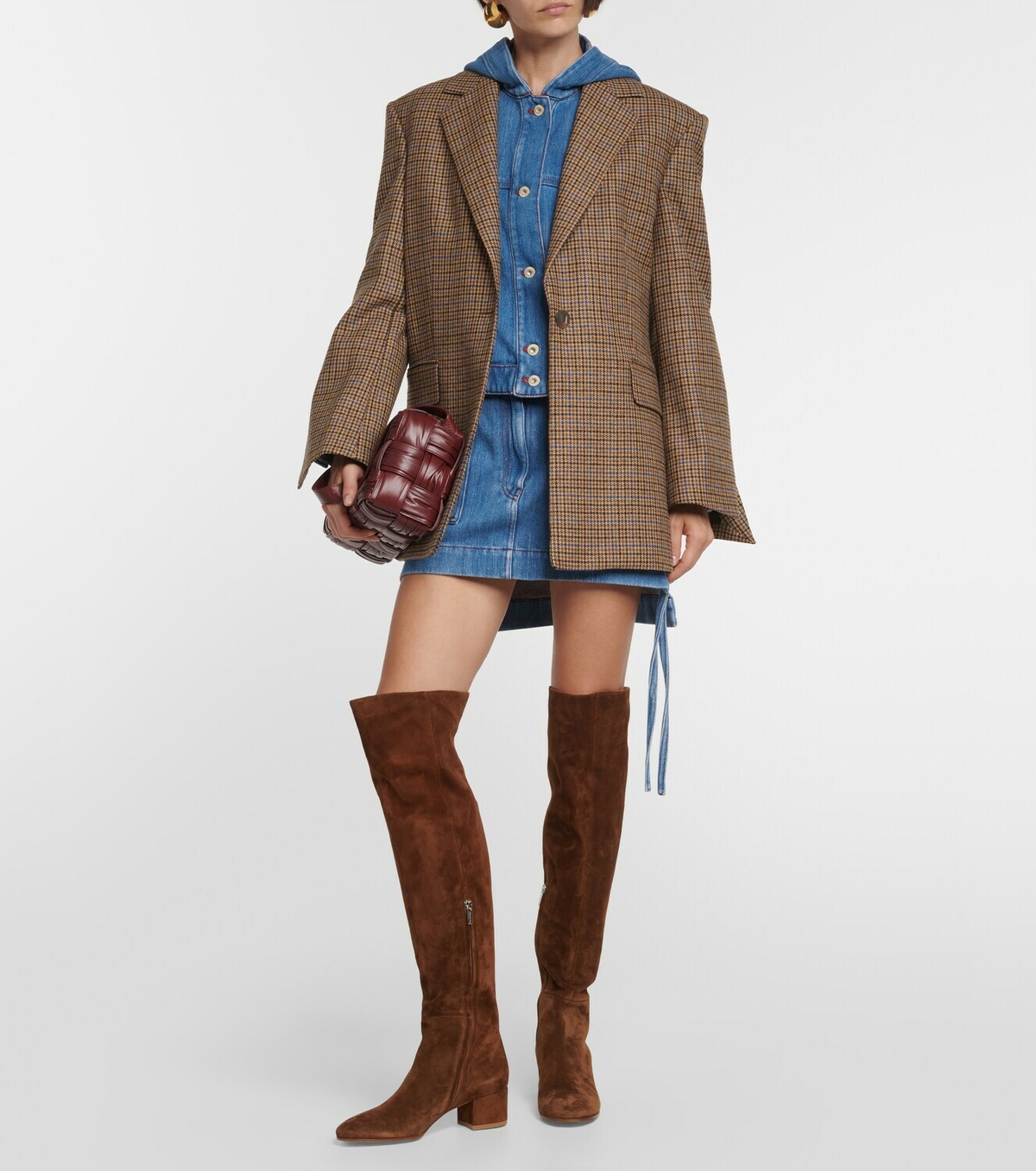 Gianvito Rossi Rolling suede over-the knee boots Gianvito Rossi