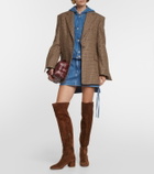 Gianvito Rossi Rolling suede over-the knee boots