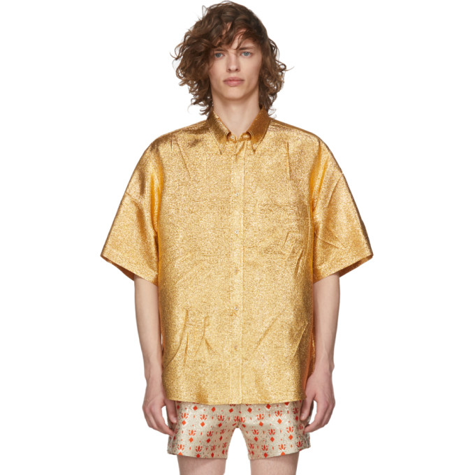 Photo: Gucci Gold Lurex Shirt