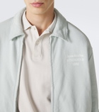 Acne Studios Logo cotton-blend zip-up sweatshirt