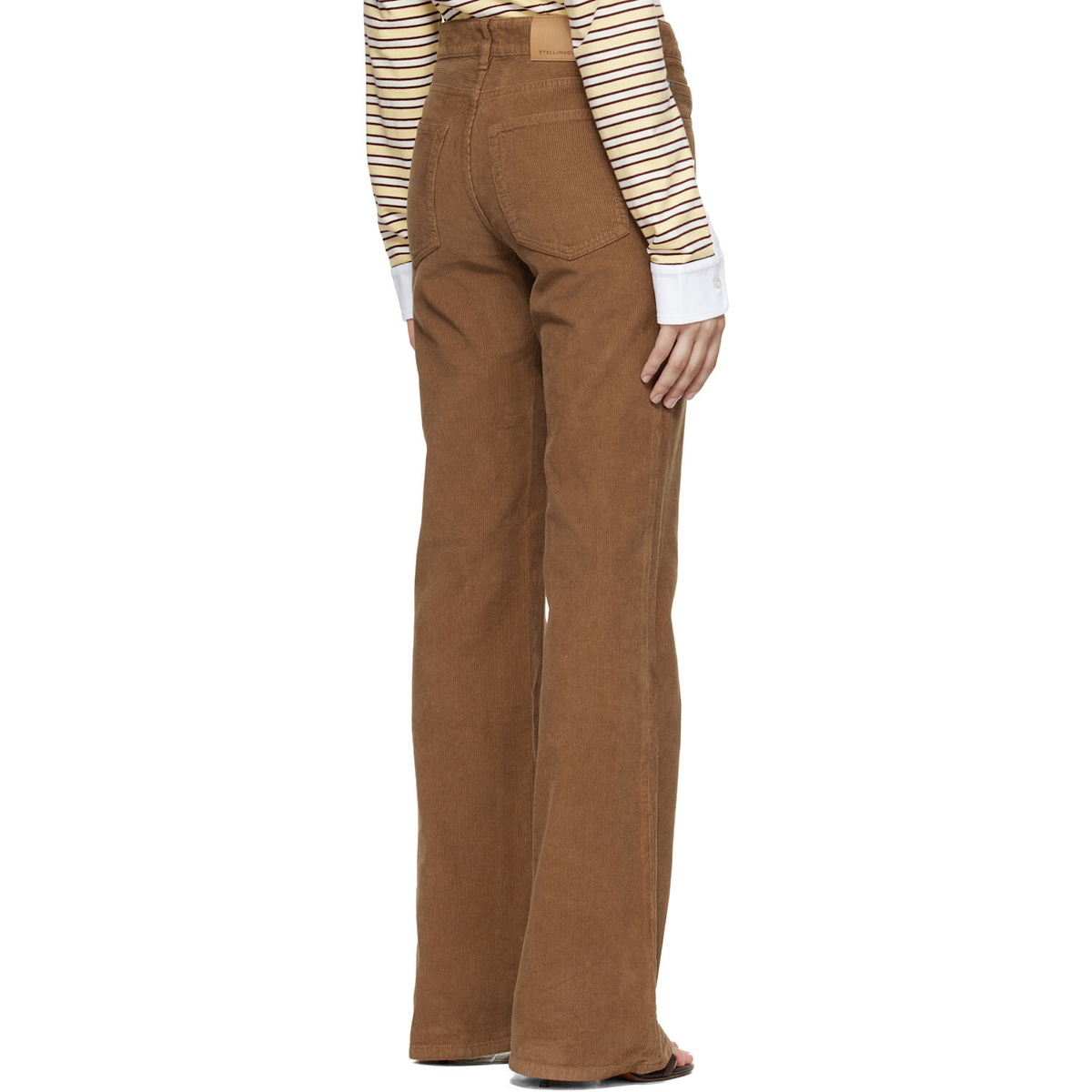 Stella McCartney Brown Corduroy Kick Flared Trousers