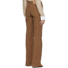 Stella McCartney Brown Corduroy Kick Flared Trousers