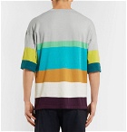 Missoni - Striped Stretch Linen-Blend T-Shirt - Men - Gray