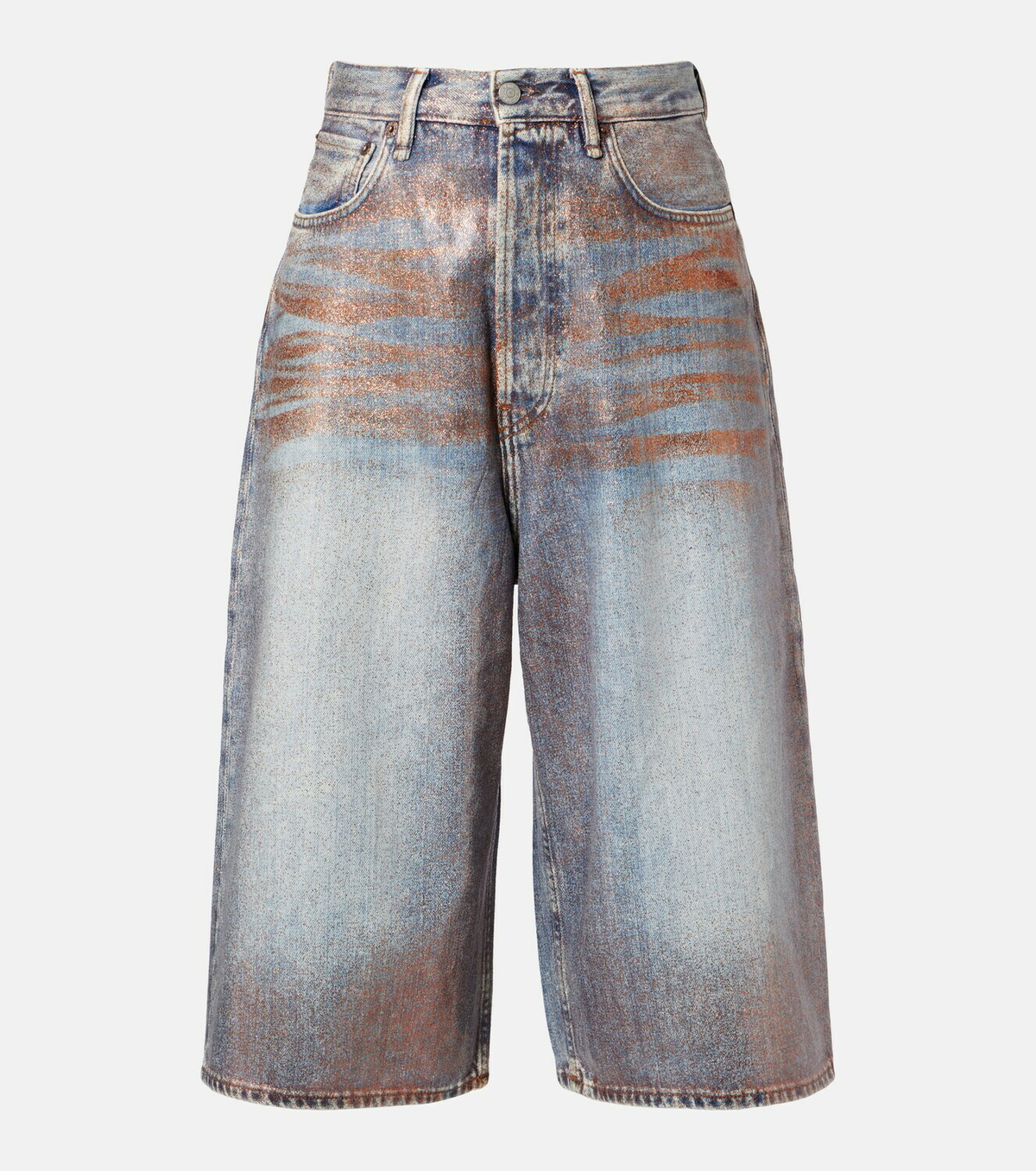 Acne Studios Coated denim culottes