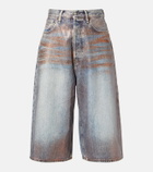 Acne Studios Coated denim culottes
