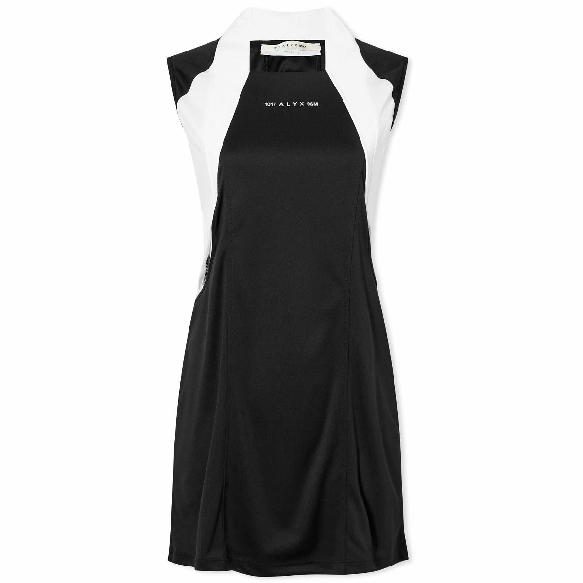 Photo: 1017 ALYX 9SM Women's Football Short Dress in Black/White