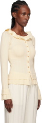 Holzweiler Beige Ripple Cardigan