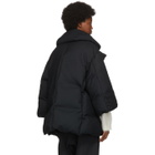 Fumito Ganryu Black Down Lapelled Coat