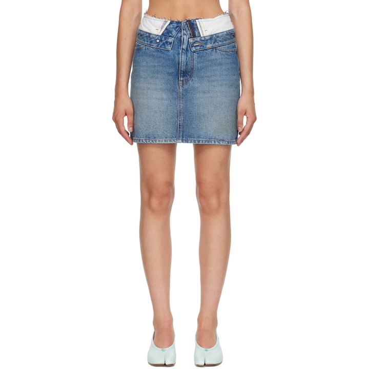 Photo: MM6 Maison Margiela Blue Denim Miniskirt
