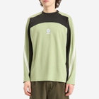 Metalwood Studio Men's Paneled Poly Long Sleeve T-Shirt in Mint