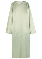 Calvin Klein Alba Satin Midi Dress Silver