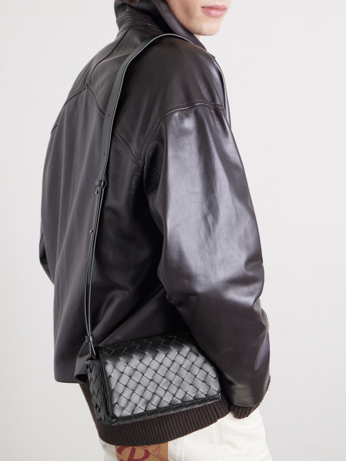 Bottega Veneta - Intrecciato Leather Messenger Bag