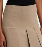 Alaïa Pleated maxi skirt