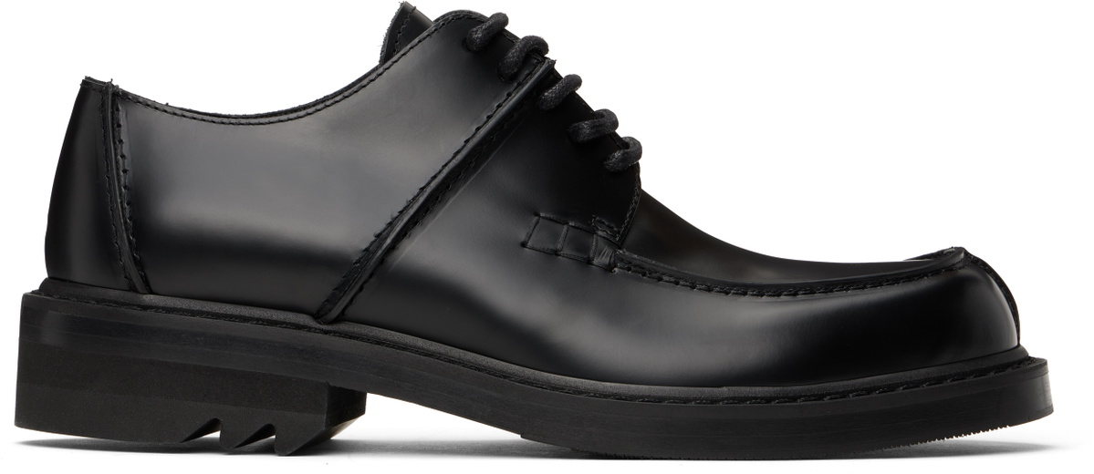 Dries Van Noten Black Leather Derbys