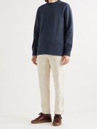 MR P. - Japanese Organic Cotton-Jersey Sweatshirt - Blue - XS