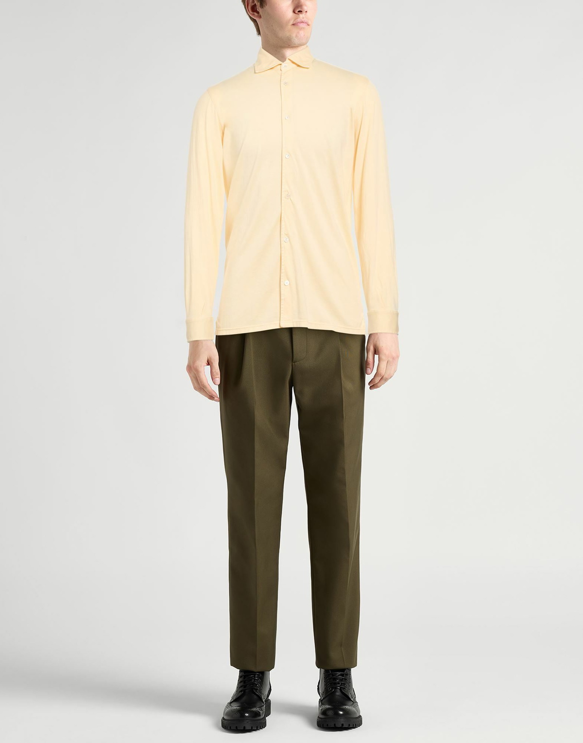 Fedeli Mens Shirt Apricot