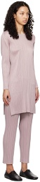 PLEATS PLEASE ISSEY MIYAKE Pink Monthly Colors January Minidress