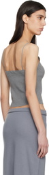 LE17SEPTEMBRE Gray Anne Sleeveless Knit Tank Top