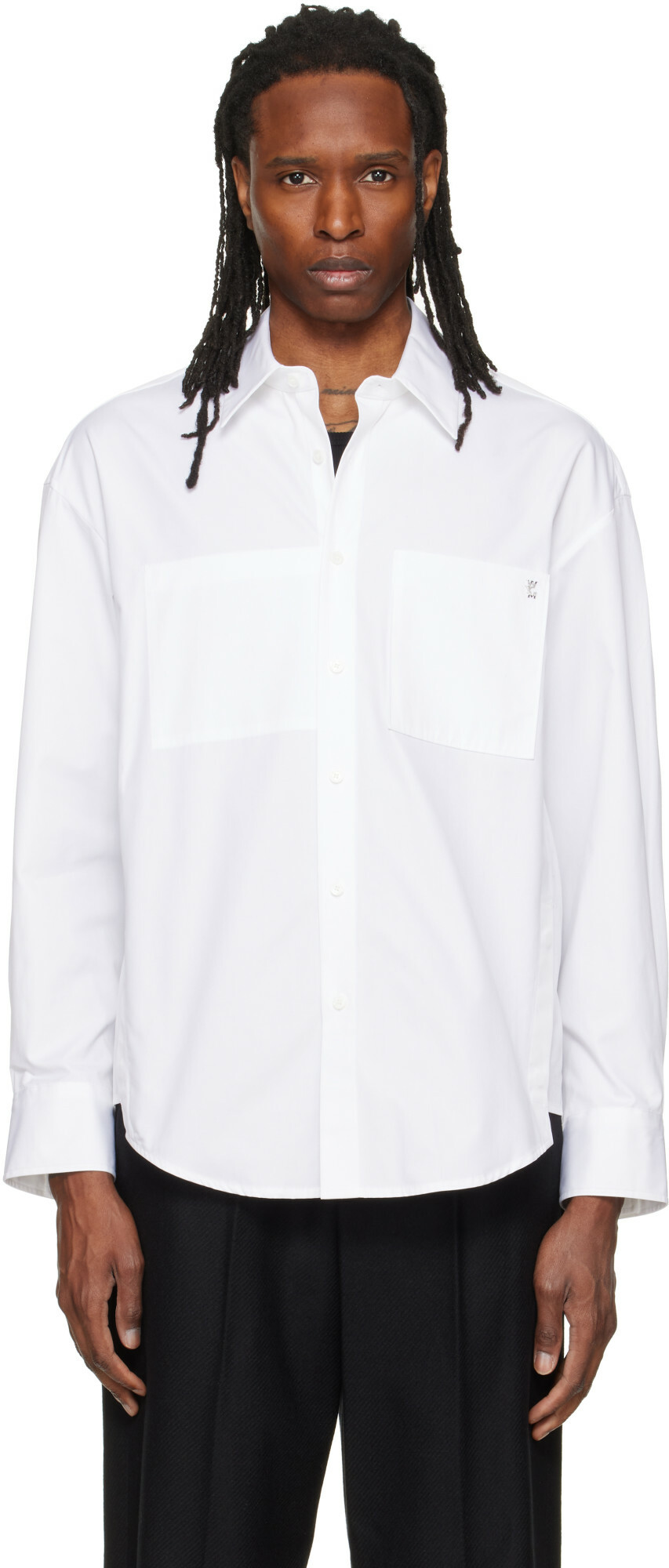 WOOYOUNGMI White Logo Hardware Shirt