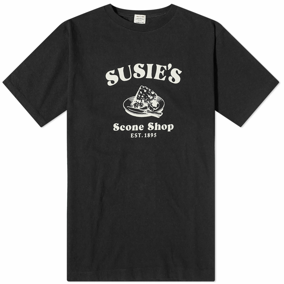 Ordinary Fits Men's Susie's Scone Shop T-Shirt in Black