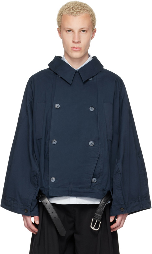 Photo: HODAKOVA Navy Double Breasted Upd Jacket