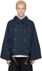 HODAKOVA Navy Double Breasted Upd Jacket
