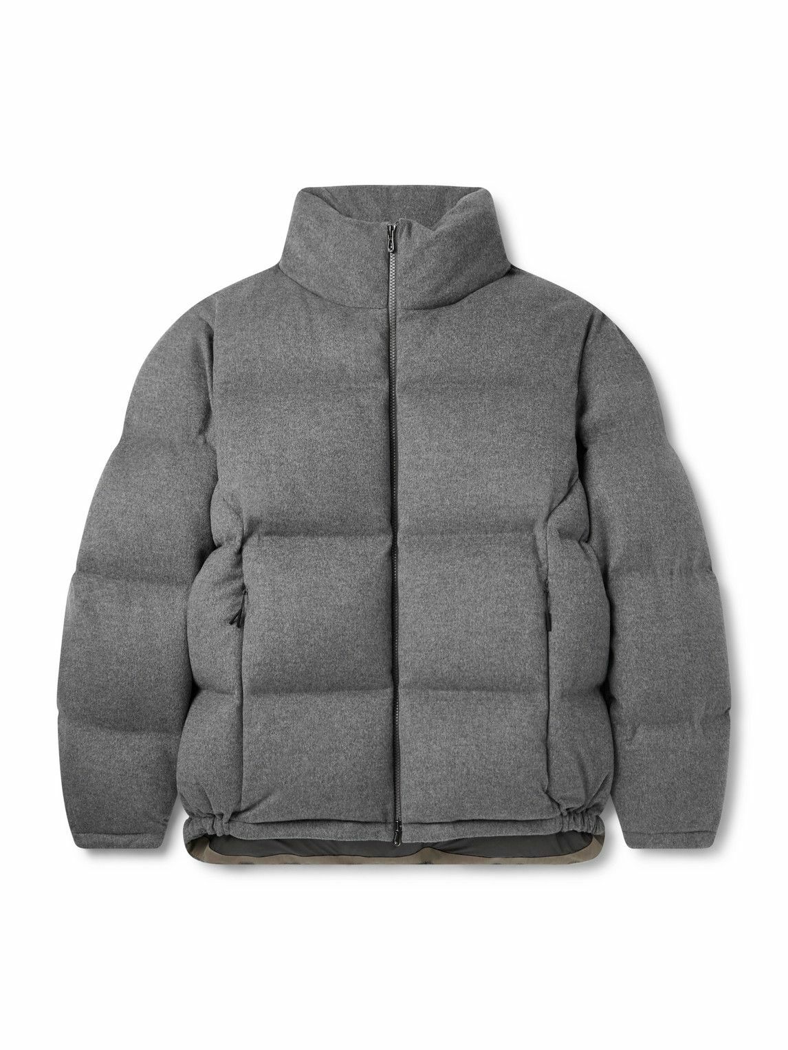 SEASE - Tribeca Quilted Wish® Virgin Wool and Cashmere-Blend Down Jacket - Gray