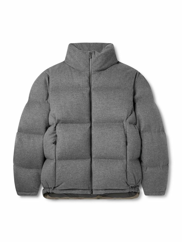 Photo: SEASE - Tribeca Quilted Wish® Virgin Wool and Cashmere-Blend Down Jacket - Gray