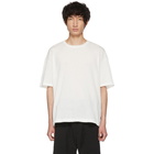 Issey Miyake Men White Crepe Tuck Jersey T-Shirt