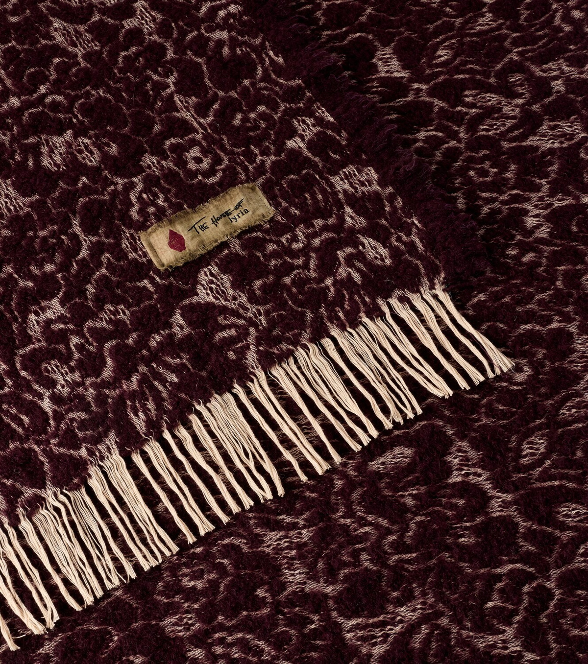 The House of Lyria Malghe wool and cotton-blend throw